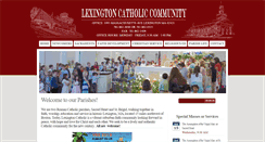 Desktop Screenshot of lexingtoncatholic.org