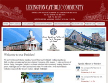 Tablet Screenshot of lexingtoncatholic.org